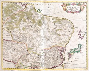Karte der Region Tartarei (Russland und China) von Frederick de Wit