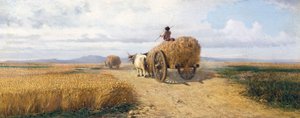 Weizenfeld, um 1868 von Frederico Rossano