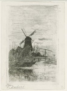 Der Fischer von Fredericus Jacobus van Rossum du Chattel (signed by artist)