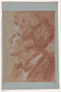 Porträt eines unbekannten Mannes von Frederika Henriëtte Broeksmit (signed by artist)