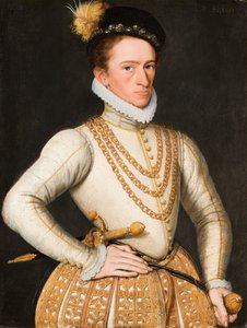 Porträt eines unbekannten französischen Edelmanns, 1560 von French Master