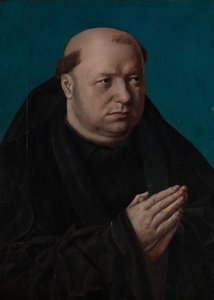 Porträt eines betenden Mönchs von French Painter