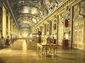 Eine Galerie im Louvre, Paris
