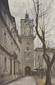 Aix, Rathaus und Glockenturm von French Photographer