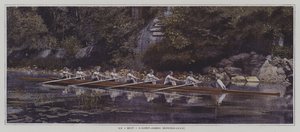 Ein Achter beim Saint James Rowing Club, Frankreich
