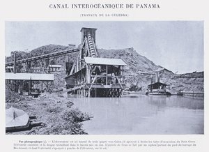 Panamakanal, Arbeiten an der Culebra von French Photographer