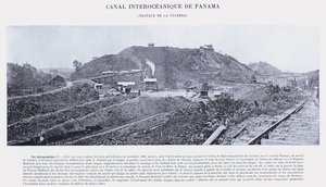 Panamakanal, Arbeiten an der Culebra von French Photographer