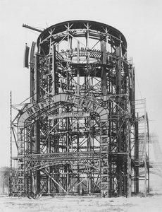 Bau der Grand Dome Central für die Weltausstellung, Paris, 1888