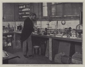 Direktor der wissenschaftlichen und technischen Arbeiten im Chemielabor der Porzellanfabrik von Sèvres, Frankreich von French Photographer
