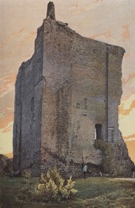 Domfront, Donjon, Außenansicht von French Photographer