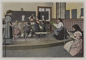 Zeichenklasse am Lycee Racine, Paris von French Photographer