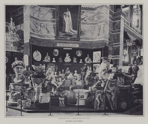 Ausstellung von Waren der Signa-Fabrik, Florenz, im italienischen Pavillon auf der Weltausstellung 1900, Paris von French Photographer