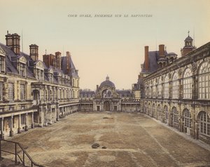 Fontainebleau: Cour Ovale, Ensemble sur le Baptistere von French Photographer