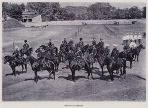 Russische Armee: Offiziere des Regiments von French Photographer