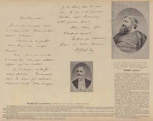 Die Kommune von Paris, Louis-Charles Delescluze, Gustave Courbet von French Photographer