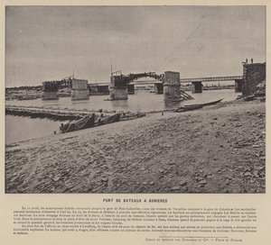 Die Kommune von Paris, Pont De Bateaux in Asnieres von French Photographer