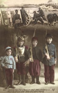 Wie unsere lieben Väter, voller Hoffnung, wollen wir unser Frankreich verteidigen von French Photographer