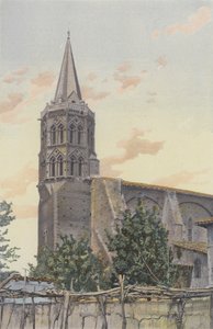 Lisle-sur-Tarn, Kirche, Glockenturm, Ostseite von French Photographer