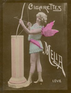 Liebe, Mädchen als Amor verkleidet von French Photographer