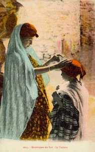 Muslimische Frau und Kind von French Photographer