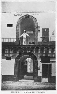 Neukaledonien, Insel Nou, Haus der Haft, aus La Depeche Coloniale, 1903 von French Photographer