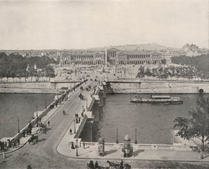 Paris: Blick auf den Place de la Concorde, Blick nach Norden von French Photographer