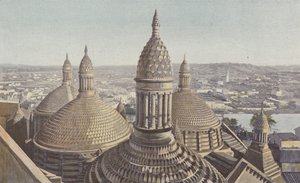 Perigueux, Kathedrale Saint-Front, Kuppeln vom Glockenturm aus gesehen