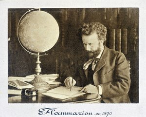 Porträt von Camille Flammarion (1842-1925), französischer Astronom - Fotografie von French Photographer