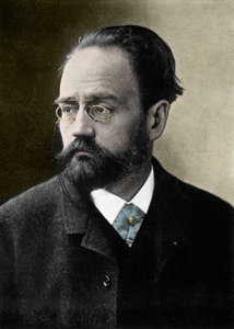 Porträt von Emile Zola (1840-1902) französischer Schriftsteller.