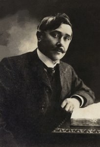 Porträt von Maurice Maeterlinck (1862-1949), Dramatiker, Essayist, französischsprachiger belgischer Dichter von French Photographer
