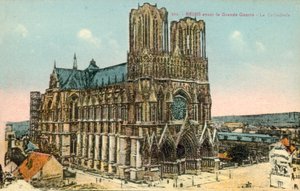 Reims, Kathedrale, vor dem Ersten Weltkrieg