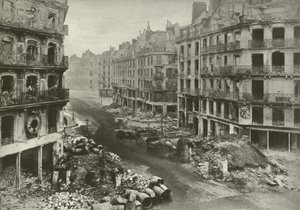 Rue de Rivoli, Paris, nach der Woche, die die Kommune beendete von French Photographer
