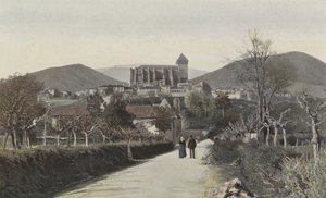 Saint-Bertrand-de-Comminges, Gesamtansicht von French Photographer