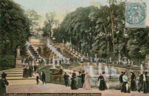 Saint-Cloud - Wasserfälle gebaut zu Ehren von Ludwig XIV. von Antoine Le Pautre und Jules Hardouin Mansart von French Photographer
