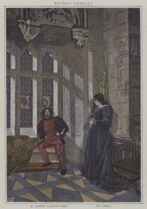 Szene aus einer Aufführung von Severo Torelli, von Francois Coppee von French Photographer