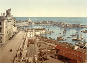 Der Hafen von Algier, veröffentlicht um 1900 von French Photographer