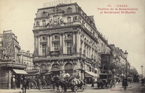 Théâtre de la Renaissance und Boulevard St. Martin, Paris von French Photographer