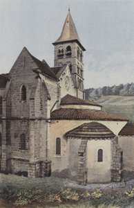 Vignory, Kirche, Apsis und südliches Querschiff von French Photographer