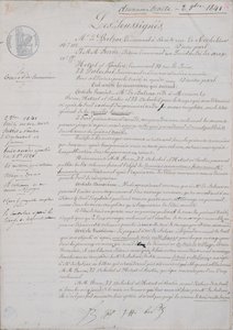 2. Vertragsdokument zur La Comédie Humaine zwischen Honoré de Balzac (1799-1850) und Hetzel, Paulin, Dubochet und dem Verleger Charles Furne, 2. Oktober 1841 von French School