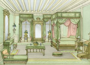 Ein Schlafzimmer im Henri-II-Stil von French School