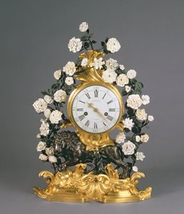 Eine Louis XV Uhr, Vincennes/Mennecy, ca. 1750 von French School