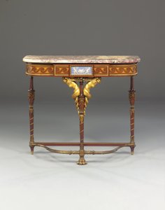 Eine Napoleon III Konsole, im Stil von Jacob, von Maison Millet, Paris, ca. 1865