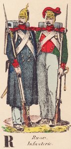 A: Russisch, Infanterie von French School
