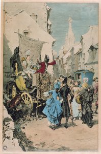 Ein Scharlatan verkauft ein Elixier der Jugend, 18.-19. Jahrhundert