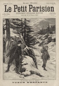 Ein Kindermörder in den Alpen: ein italienischer Mann wartet darauf, einen Jungen zu ermorden, dem er versprochen hatte, ihm zu helfen, den schneebedeckten Pass des Col de l