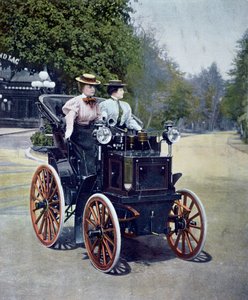 Ein benzinbetriebener Panhard Levassor Phaeton mit Anlasser, 1896