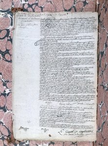 Bericht über die Konfrontation zwischen Comtesse de la Motte und Cagliostro während des Prozesses um die Halskette der Königin, 24. Mai 1786