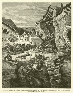 Geografische Neuigkeiten (Gravur) von French School
