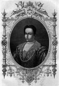Adelheid von Burgund (931-999), Witwe von Lothar (Graf von Paris und Herzog von Frankreich) und zweite Frau von Otto I. dem Großen. Gravur in 