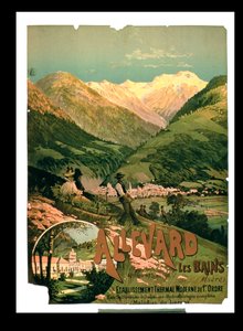 Werbung für Allevard Les Bains, Isere von French School